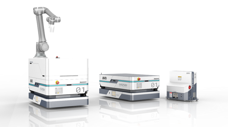 东升国际數位開發的自主式移動機器人（AMR250M），搭配全向輪並結合AI演算法、2D LiDAR、3D攝影機等技術，協助客戶實現產線全自動化